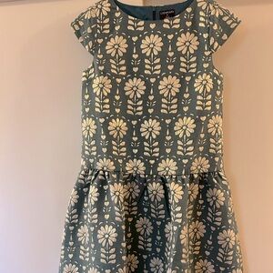 J crew crewcuts girls dress drop waist size 12 green shimmer